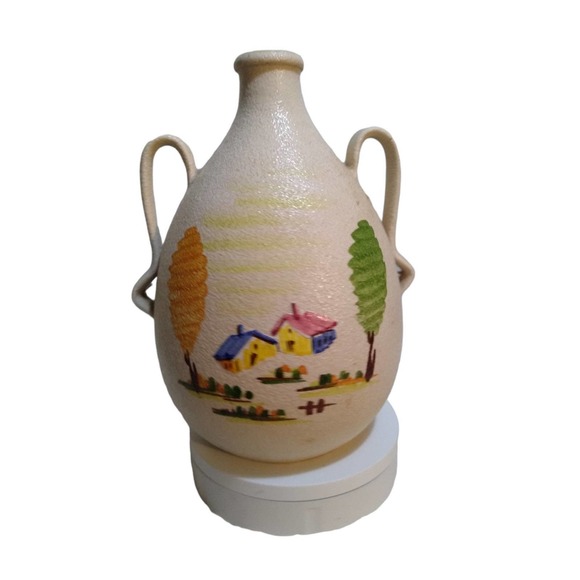 Hand painted Italy Pottery Two Handled Jug By CE AS ALBISOLA for Marsala Florio - Picture 11 of 12